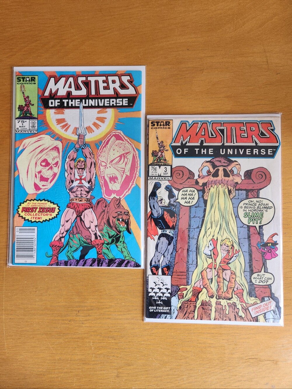 He-Man Masters of the Universe #1, #3 - 1980s Comic Books (Lot of 2)